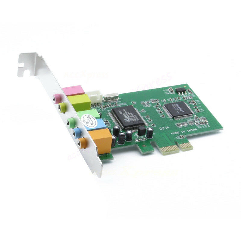 PCI Express 5.1 Ch 6 Channel PCIE Audio Digital 3D Surround Sound Card Adapter