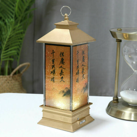 LED Chinese Style Retro USB Bedside Table Night Desk Light Lamp for Bedroom