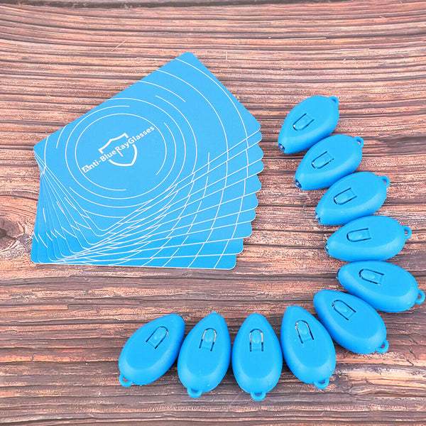 10x Anti Blue Light Purple Test Card with Generator For Glasses Polarized Tester