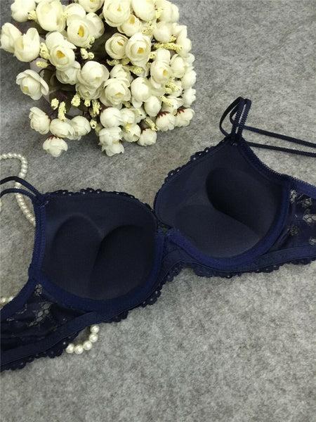 Bralette Set for Women Lace Goddess Lingerie 2 Piece Bra and Panties All Colors