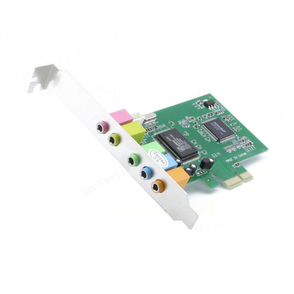 PCI Express 5.1 Ch 6 Channel PCIE Audio Digital 3D Surround Sound Card Adapter