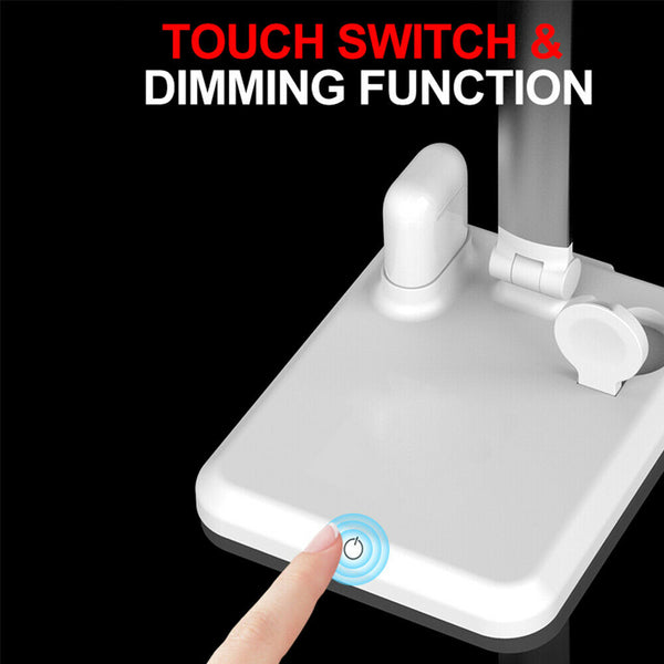 4 in 1 LED Wireless Charger Desk Lamp 3Modes Touch Dimmable w/USB Charging Port