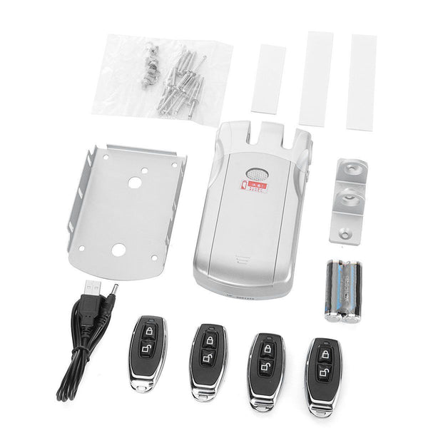Remote Control Door Safety Lock Wireless Anti Theft Home Security Keyless Opener