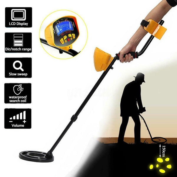 Metal Detector Gold Digger Finder Deep Sensitive Coil Light Hunter LCD Display