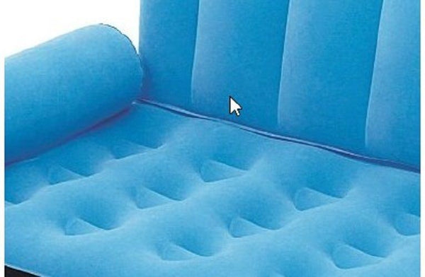 Inflatable Air Sofa Couch Pull-Out Folding Sleeper Bed w/ Pump Camping Airbed