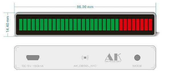 Digital LED Music Spectrum Analyzer For MP3 PC Audio Music Level Meter Indicator