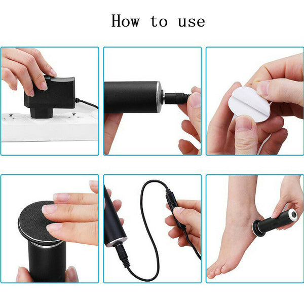 Electric Smooth Pedicure Remover File Dead Foot Skin Removal Grinder Machine