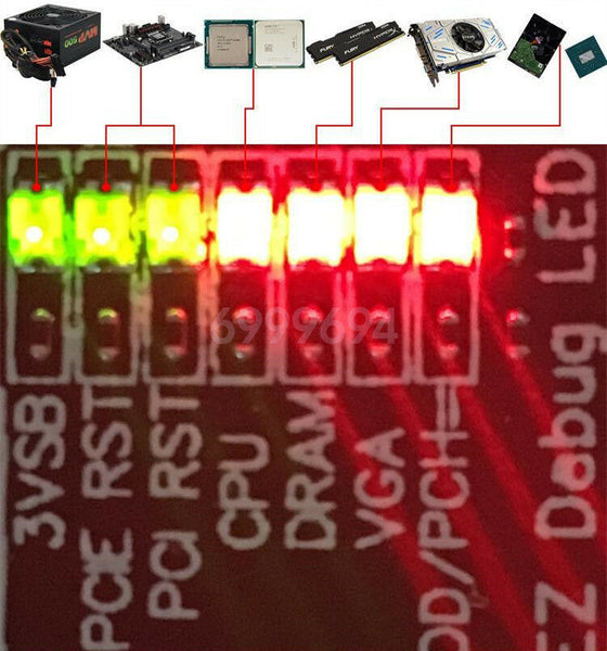 Universal PC PCI PCI-E mini PCIE LPC Diagnostic Board Tester Analyzer AMTL Card