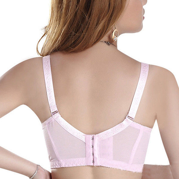 Push Up See Through Floral Lace Bra for Women Padded to Lift Up Extra Pad Full Cup Size