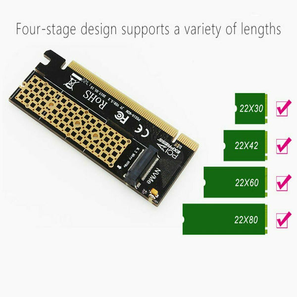 CN_ M.2 NVME SSD NGFF to PCIE 3.0 X16 Adapter Card M Key Converter Board _GG