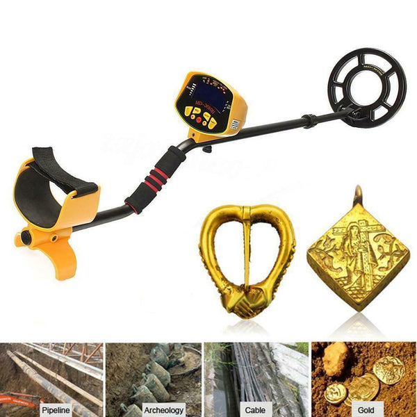 Metal Detector Gold Digger Finder Deep Sensitive Coil Light Hunter LCD Display