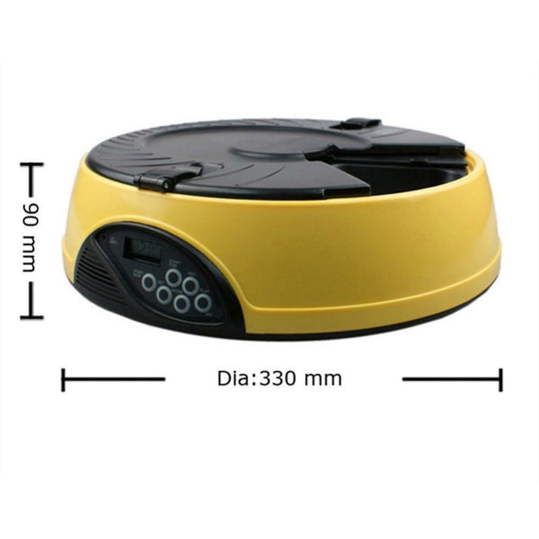 Automatic Dog Feeder Food Dispenser Puppy Auto Container Meal Dispensing Bowl