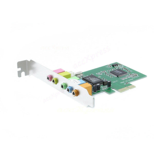 PCI Express 5.1 Ch 6 Channel PCIE Audio Digital 3D Surround Sound Card Adapter