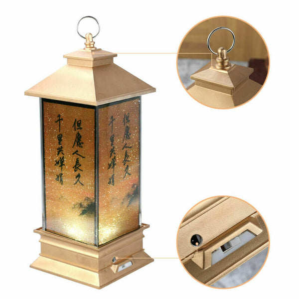 LED Chinese Style Retro USB Bedside Table Night Desk Light Lamp for Bedroom