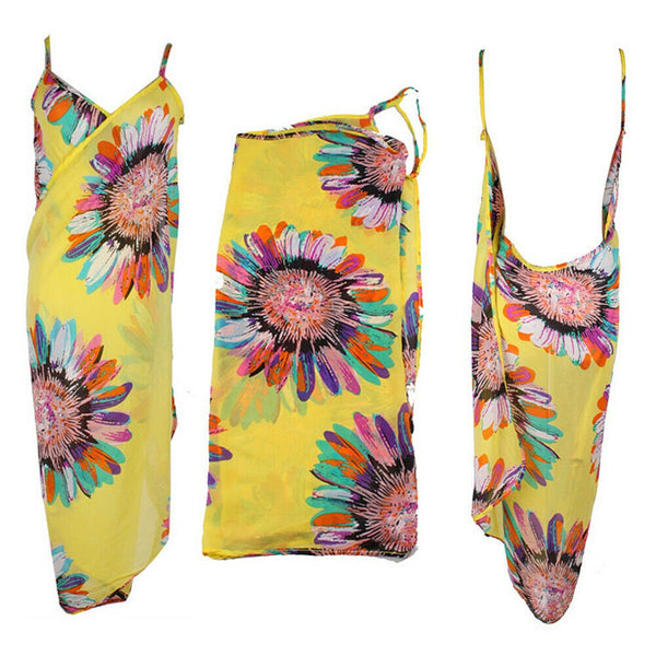 2021 BOHEMIAN Women Summer Beach Bikini Cover-Up Swim Wear Cover-Up COTTON DRESS