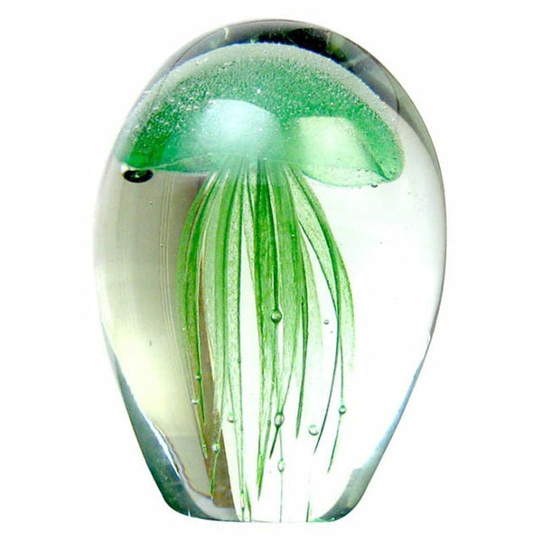 Handmade Glow Jellyfish Glass Crystal figurine Festival Gift Collection Decors