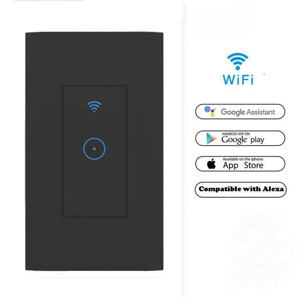 US EUR Smart WiFi Light Switch Wall WiFi APP Control Work Alexa Google Home