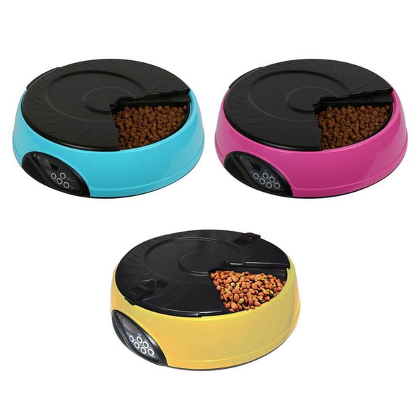 Automatic Dog Feeder Food Dispenser Puppy Auto Container Meal Dispensing Bowl