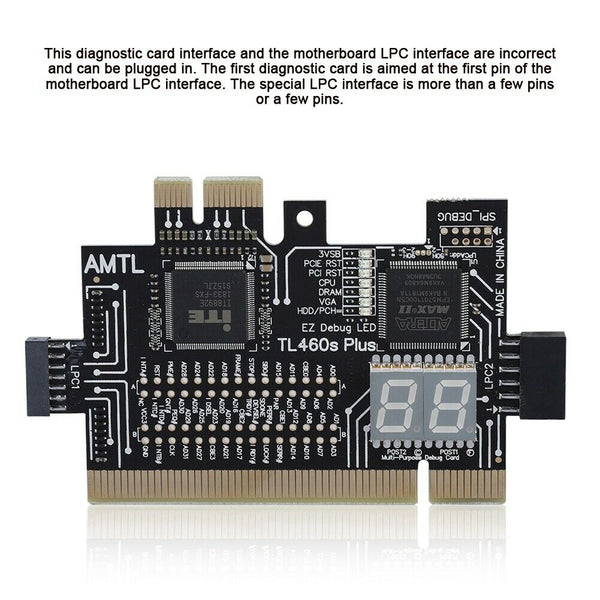 Upgrade PCI PCIE LPC EC Hardware Mainboard Diagnose Card Tester Notebook Laptop