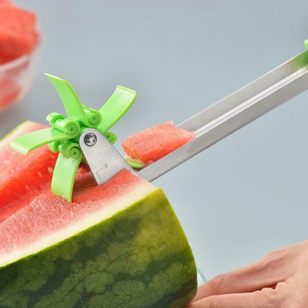 Summer Watermelon Windmill Stainless Steel Slicer Cutter Knife Corer Fruit Melon