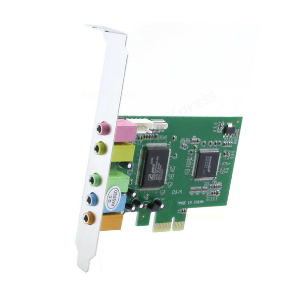 PCI Express 5.1 Ch 6 Channel PCIE Audio Digital 3D Surround Sound Card Adapter