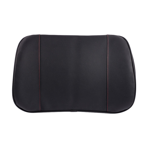 Leather Car Seat Pad Chair Lumbar Back Pain Pillow Support Cushion Home Office