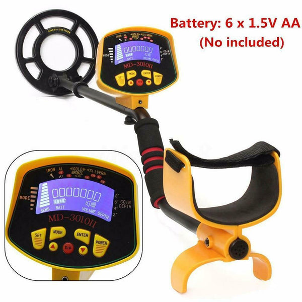 Metal Detector Gold Digger Finder Deep Sensitive Coil Light Hunter LCD Display