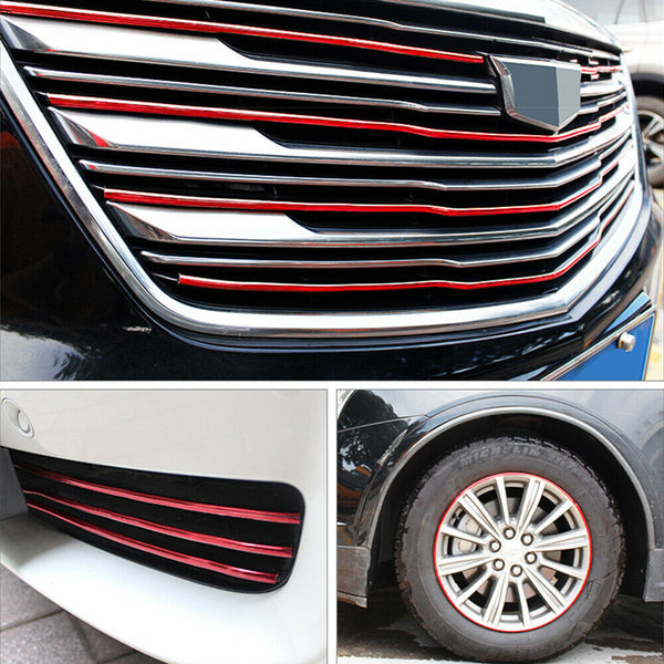 4M Car Bumper Moulding Trim Strip Wheel Hub Protection Ring Auto Decorative Line