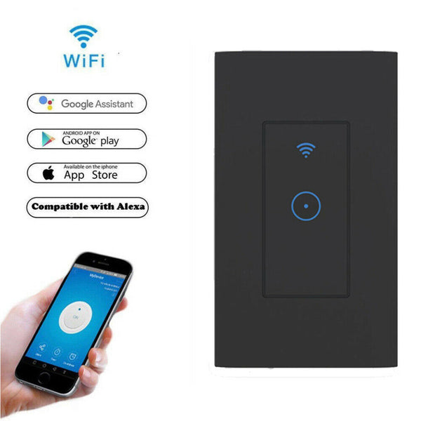 US EUR Smart WiFi Light Switch Wall WiFi APP Control Work Alexa Google Home