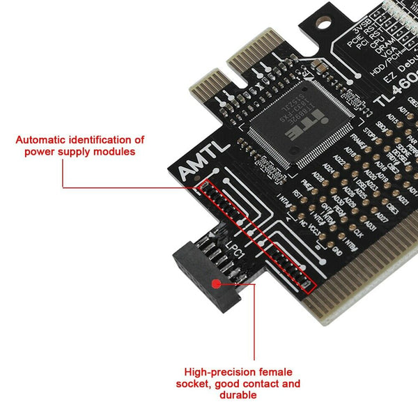 Upgrade PCI PCIE LPC EC Hardware Mainboard Diagnose Card Tester Notebook Laptop
