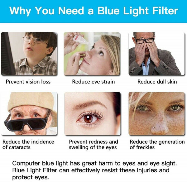 19 Inch 19" Anti Blocking Blue Light Monitor Screen Glare Eye Protection Protector