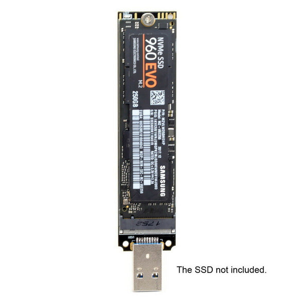 NVMe SSD to USB 3 Adapter Converter For PCIE M.2 2280 SSD External Drive Reader