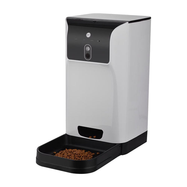 Food Dispenser 6L Pet Automatic Feeder Cat Dog Cam Voice Recorder Wifi Control