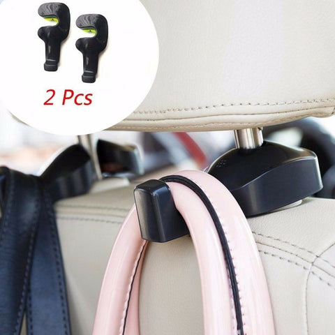 2pcs Vehicle Universal Car Back Seat Headrest Hanger Holder Hook for Bag Purse