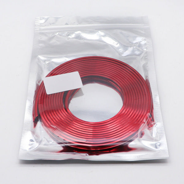 4M Car Bumper Moulding Trim Strip Wheel Hub Protection Ring Auto Decorative Line