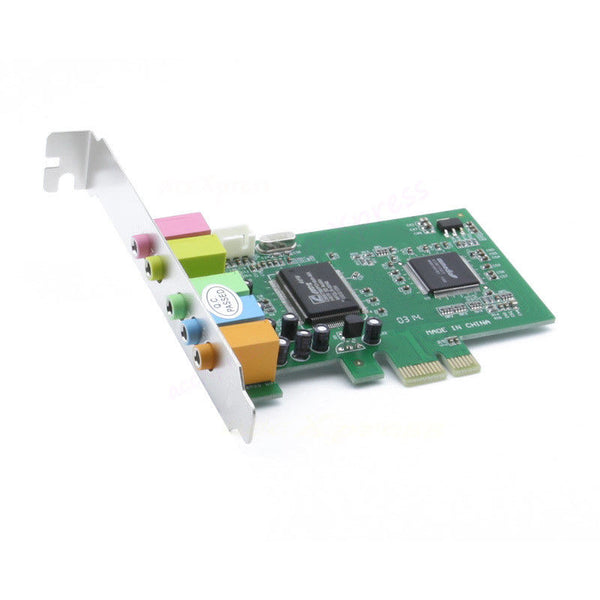 PCI Express 5.1 Ch 6 Channel PCIE Audio Digital 3D Surround Sound Card Adapter