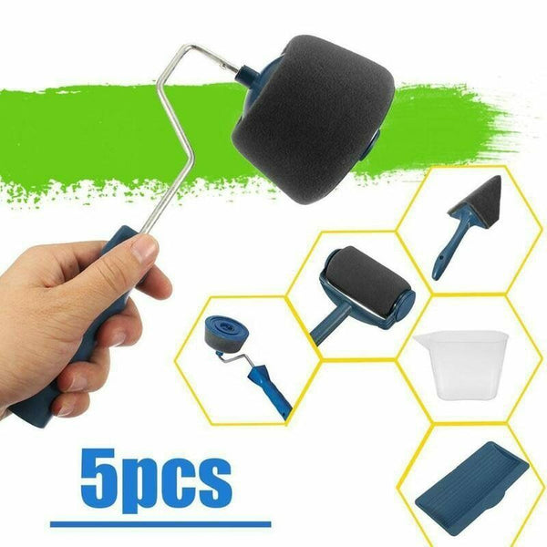 8Pcs set Multifunctional Household Use Wall Decorative Paint Roller Brush Handle