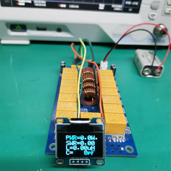 DIY Kits 1.8 to 50 MHz Mini Automatic Antenna Tuner by 0.96" 7x7 OLED Firmware