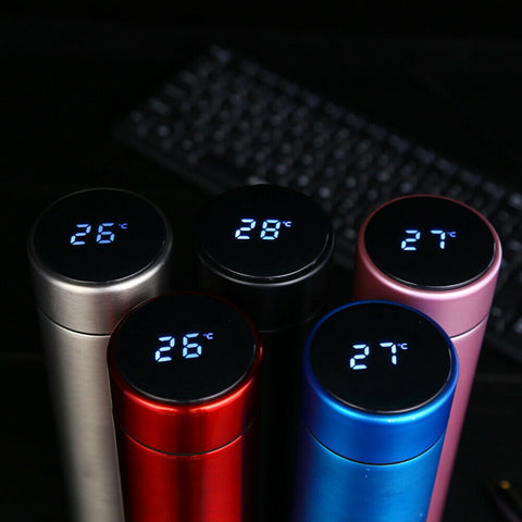 Stainless Steel Vacuum LED Temp Temperature Display Smart Water Bottle Thermos